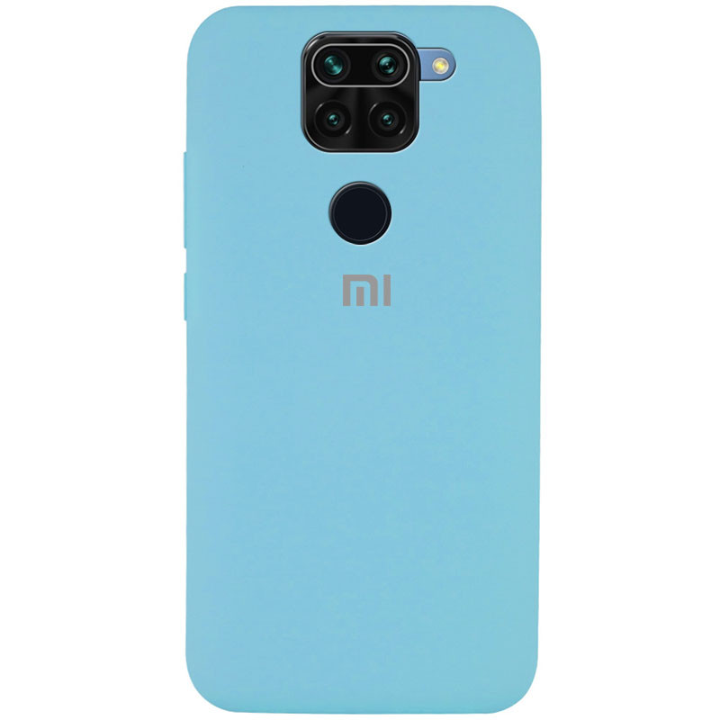 

Чехол Silicone Cover Full Protective (AA) для Xiaomi Redmi Note 9 / Redmi 10X Голубой / Light Blue (136836)