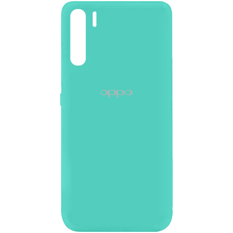 

Чехол Silicone Cover My Color Full Protective (A) для Oppo A91 Бирюзовый / Ocean Blue (138089)
