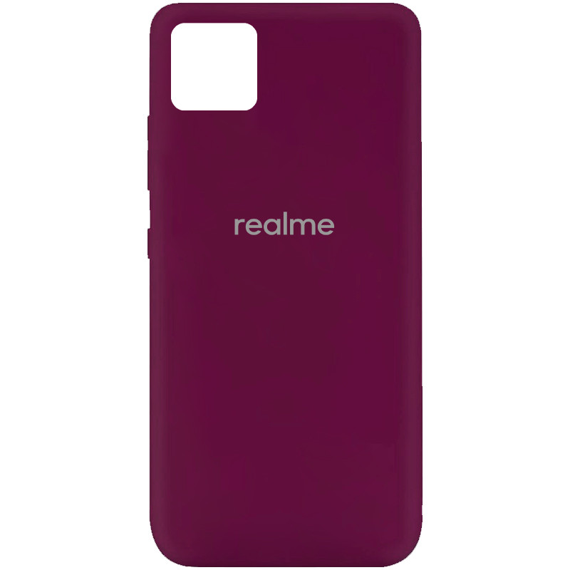

Чохол Silicone Cover My Color Full Protective (A) для Realme C11 (Бордовий / Marsala)