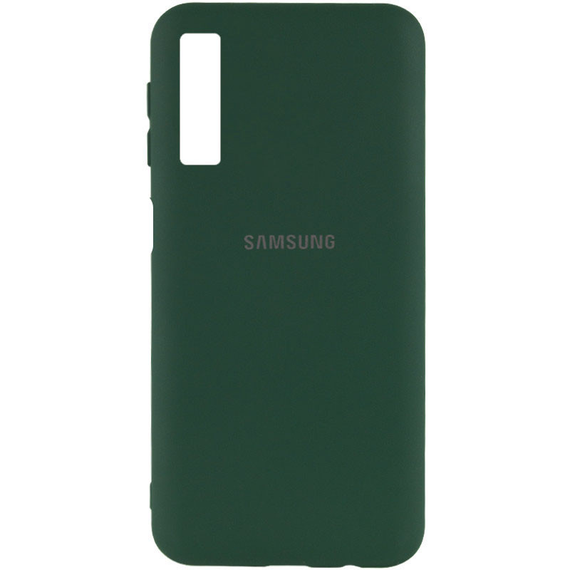 

Чохол Silicone Cover My Color Full Protective (A) для Samsung Galaxy A7 (2018) (A750) (Зелений / Dark green)