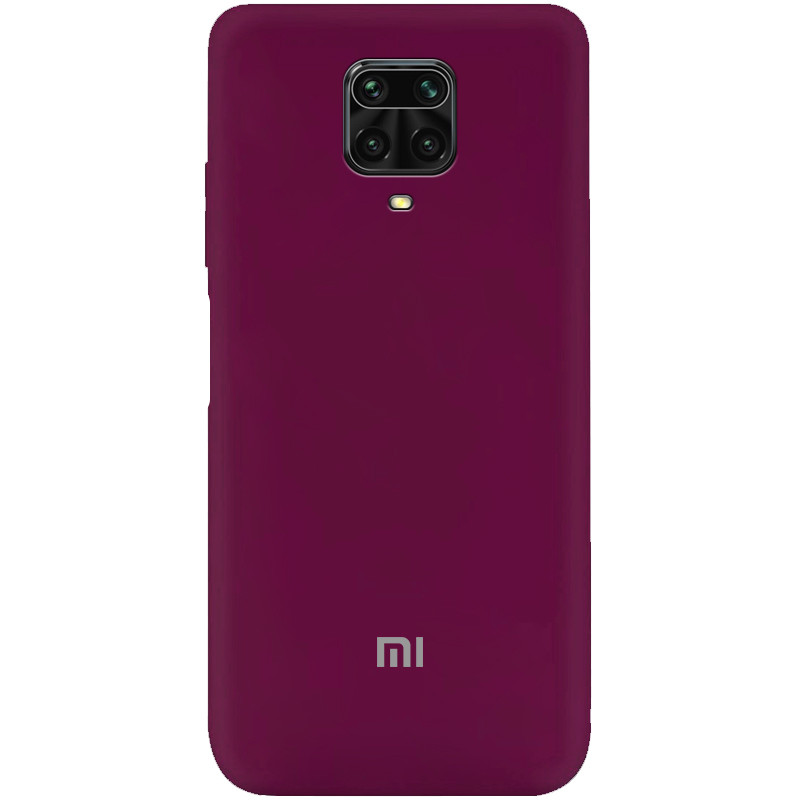 

Чохол Silicone Cover My Color Full Protective (A) для Xiaomi Redmi Note 9 Pro Max (Бордовий / Marsala)