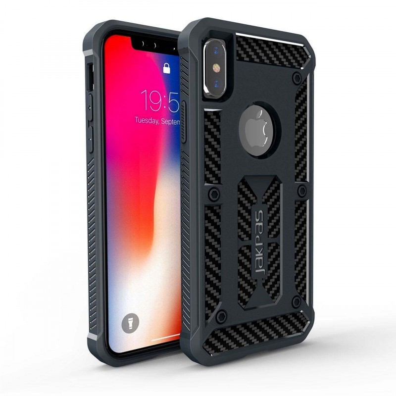 

Противоударный TPU чехол Jakpas для Apple iPhone X (5.8") Черный (86176)