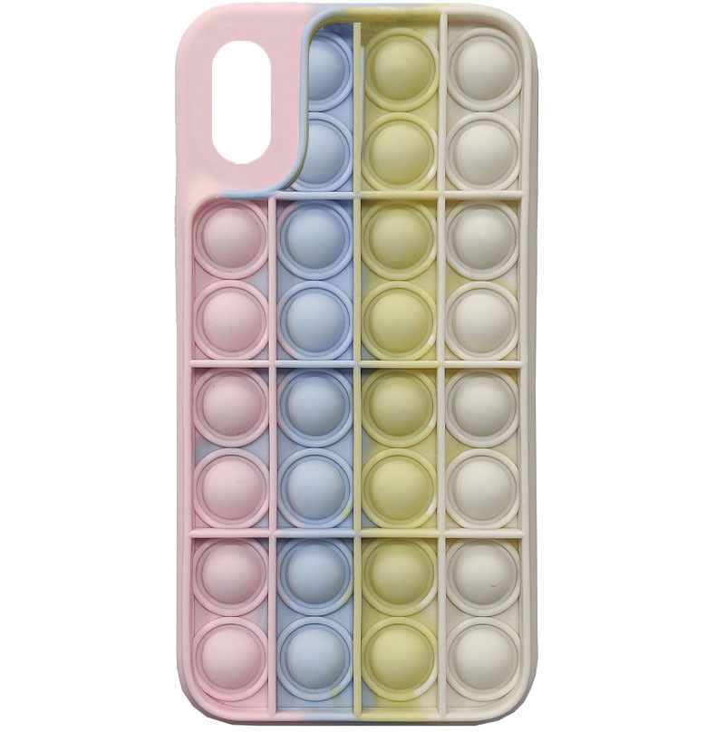 

Cиликоновый 3D чехол-антистресс Pop it для Apple iPhone X / XS (5.8") 5 (182406)