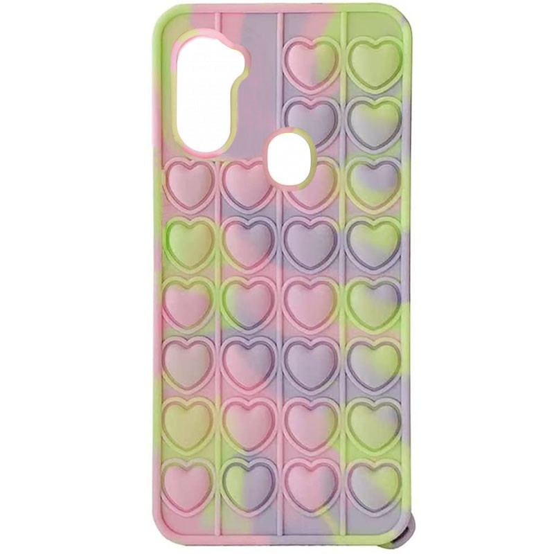 

Cиликоновый 3D чехол-антистресс Pop it Heart для Samsung Galaxy A11 / M11 Yellow / Purple / Pink (192909)