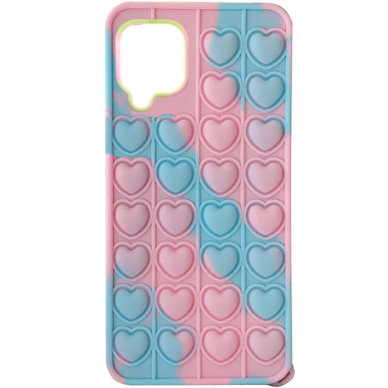 

Cиликоновый 3D чехол-антистресс Pop it Heart для Samsung Galaxy A12 Blue / Pink (192911)