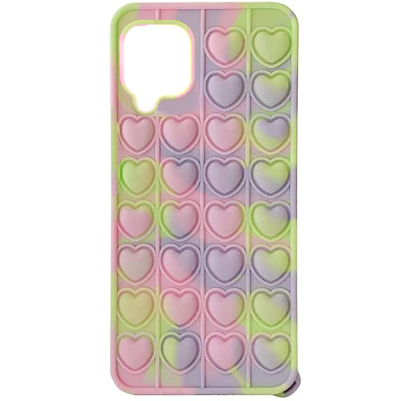 

Cиликоновый 3D чехол-антистресс Pop it Heart для Samsung Galaxy A12 Yellow / Purple / Pink (192912)