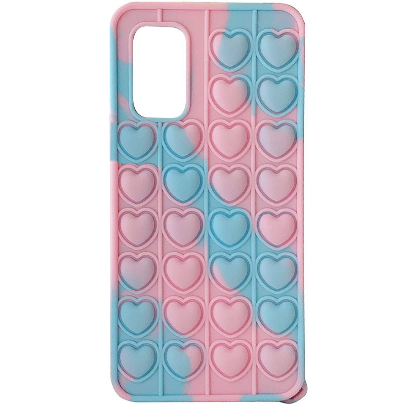 

Cиликоновый 3D чехол-антистресс Pop it Heart для Samsung Galaxy A71 Blue / Pink (192920)