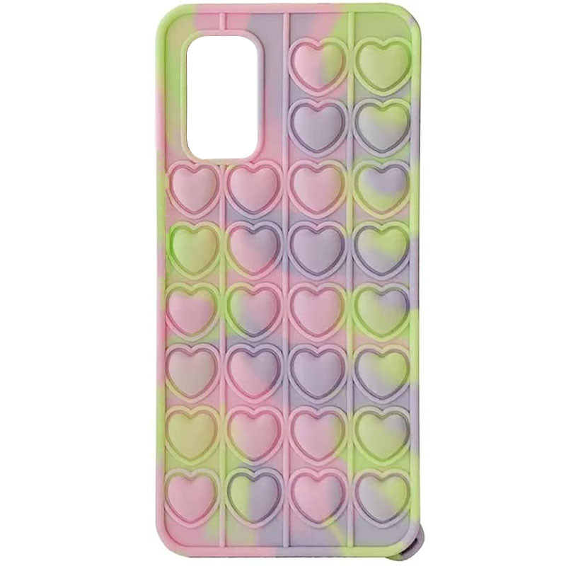 

Силіконовий 3D чохол-антистрес Pop it Heart для Samsung Galaxy A71 (Yellow / Purple / Pink)