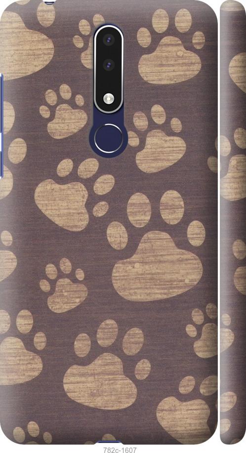 

Чехол на Nokia 3.1 Plus Следы тигра
