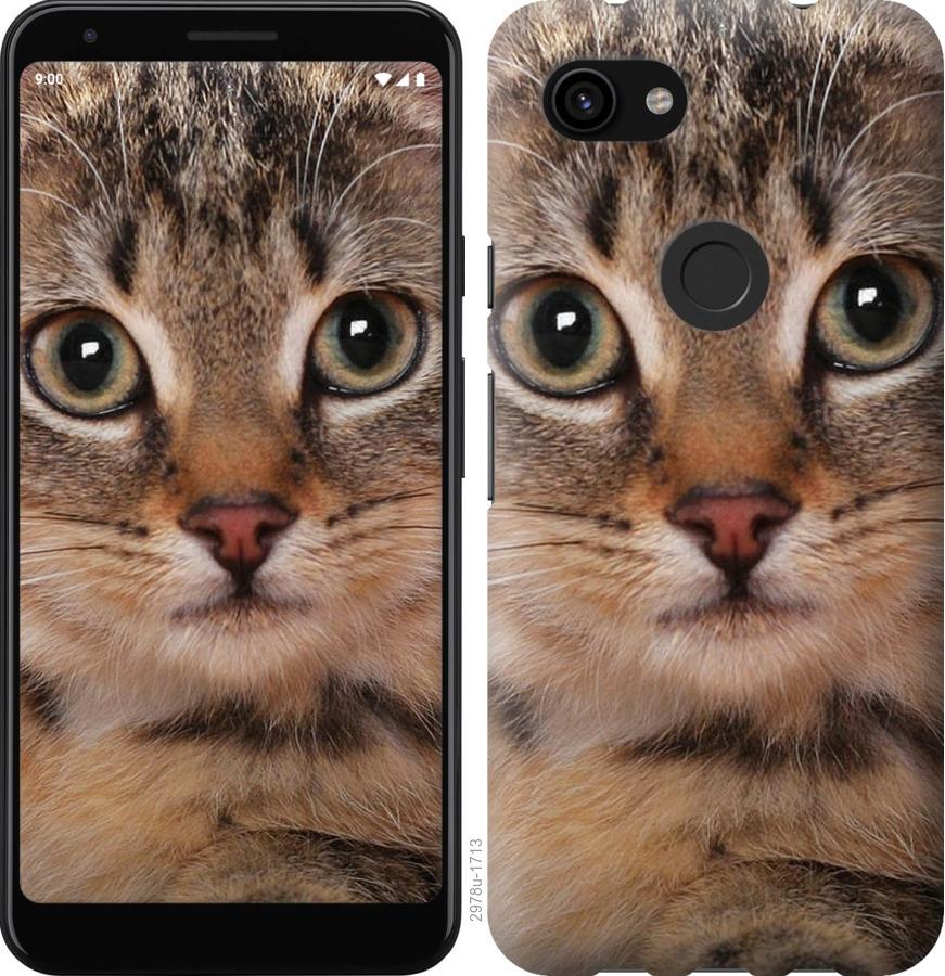 

Чехол на Google Pixel 3a XL Полосатый котик