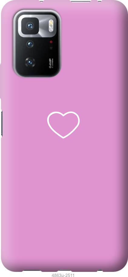 Чехол на Xiaomi Poco X3 GT Сердце 2