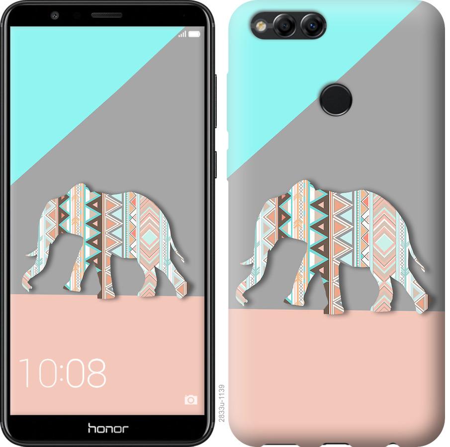 

Чохол на Huawei Honor 7X Візерунчастий слон