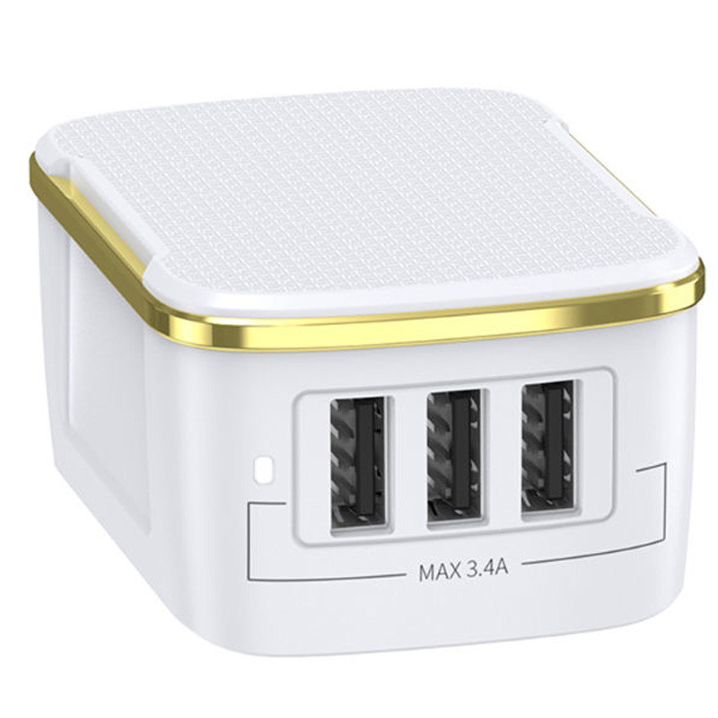 

МЗП Joyroom L-3A17S (3 USB / 17W) (Білий)