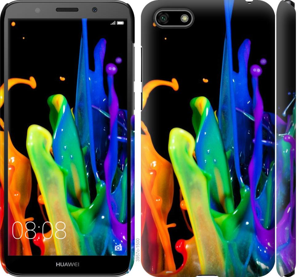 

Чохол на Huawei Y5 2018 бризки фарби