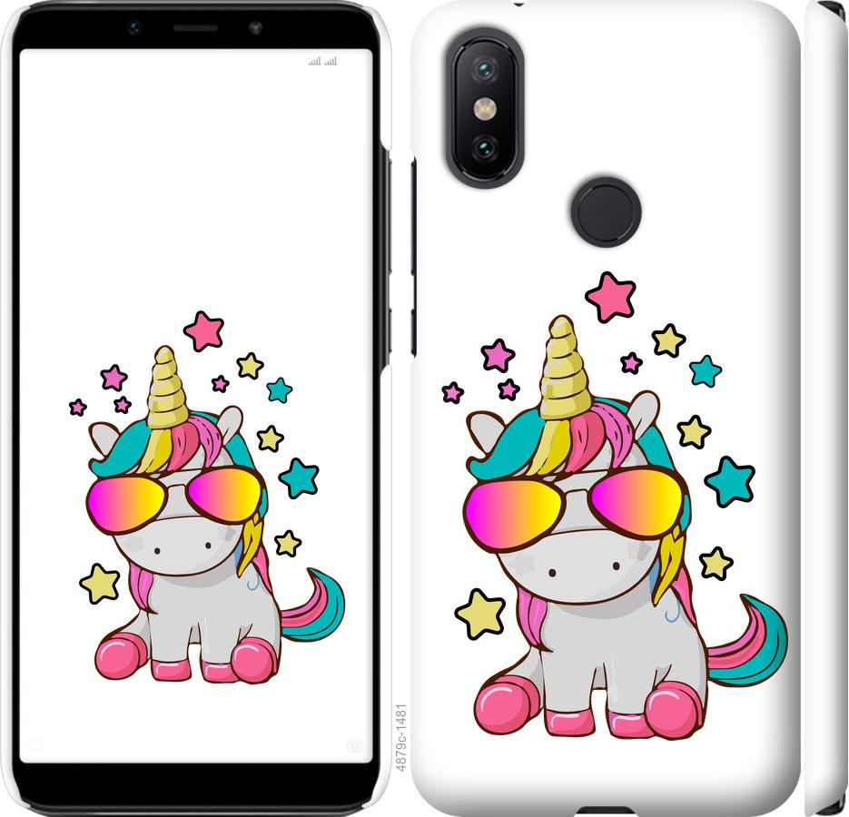 

Чехол на Xiaomi Mi A2 Единорог в очках