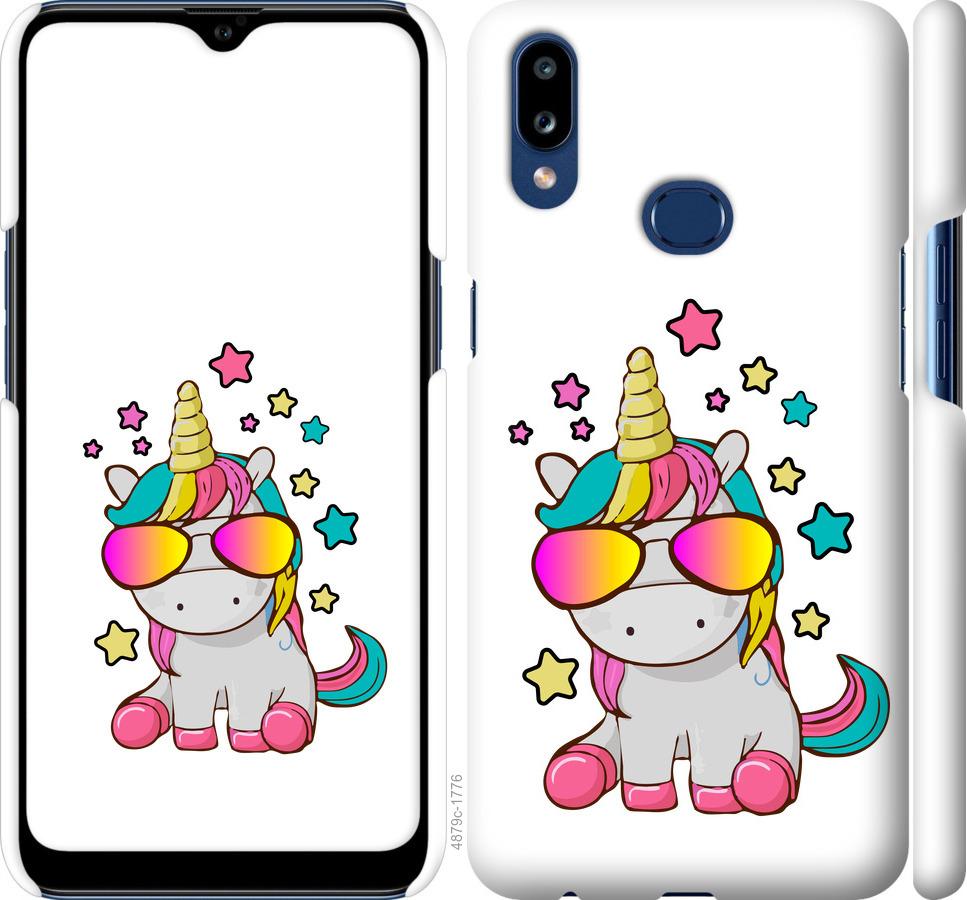 

Чехол на Samsung Galaxy A10s A107F Единорог в очках