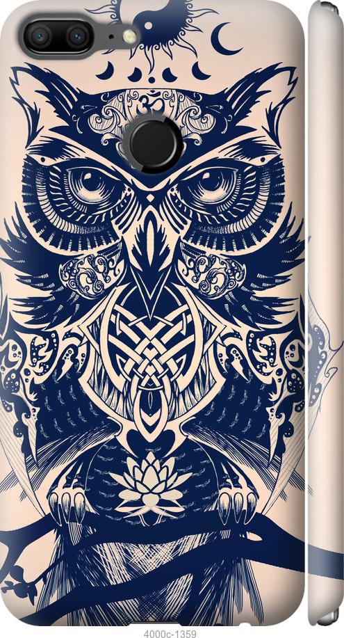 

Чехол на Huawei Honor 9 Lite Узорчатая сова