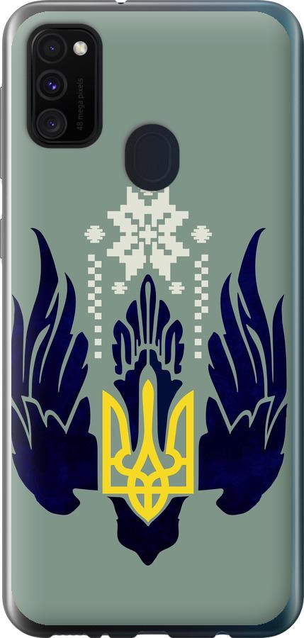 

Чехол на Samsung Galaxy M21 M215F Тризуб с крыльями