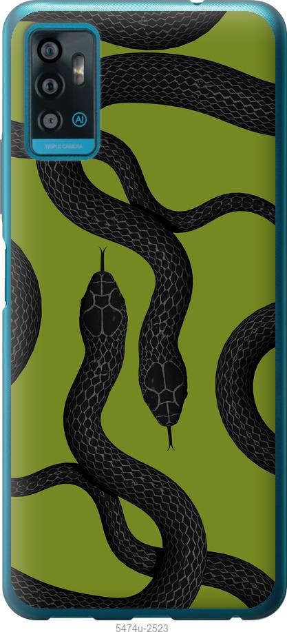 

Чехол на ZTE Blade A71 Змеи v2