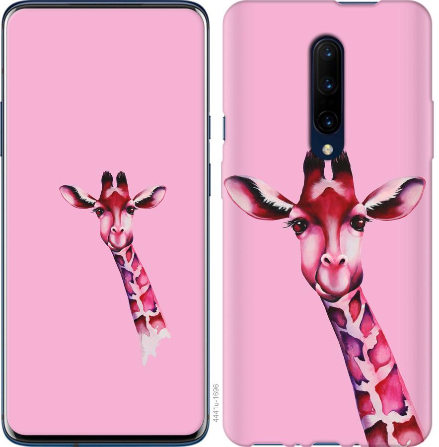 

Чохол на OnePlus 7 Pro Рожева жирафа