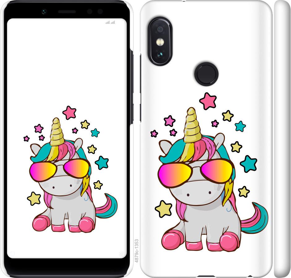 

Чехол на Xiaomi Redmi Note 5 Единорог в очках