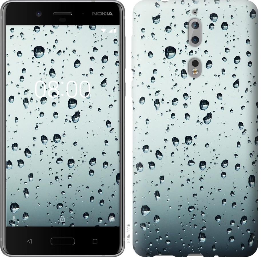 

Чехол на Nokia 8 Стекло в каплях