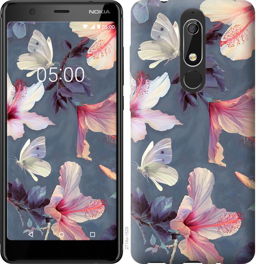 

Чохол на Nokia 5.1 Намальовані квіти