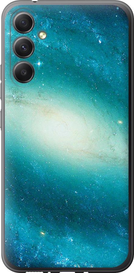 Чехол на Samsung Galaxy A34 A346E Голубая галактика