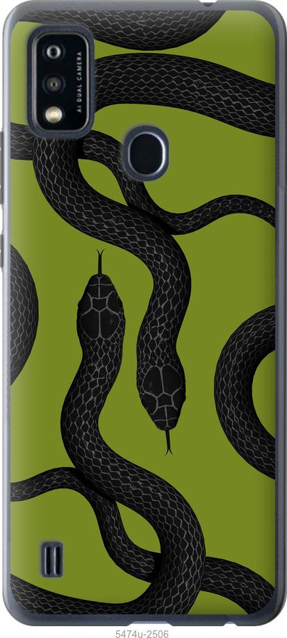 

Чехол на ZTE Blade A51 Змеи v2