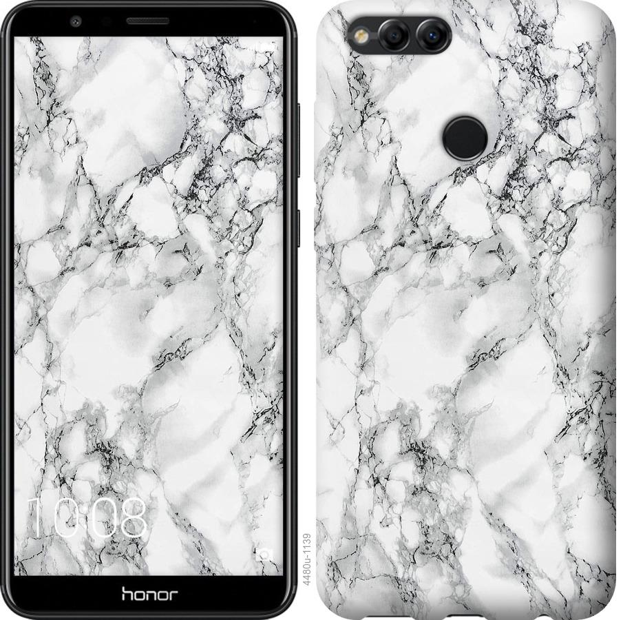

Чохол на Huawei Honor 7X мармур білий
