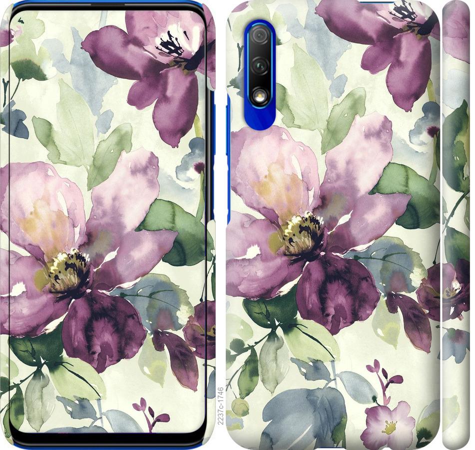 

Чохол на Huawei P Smart Pro Квіти аквареллю