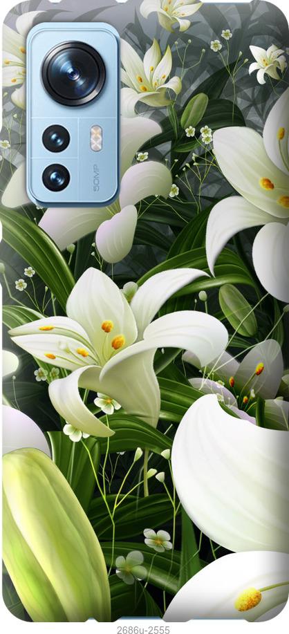 

Чехол на Xiaomi 12 Белые лилии