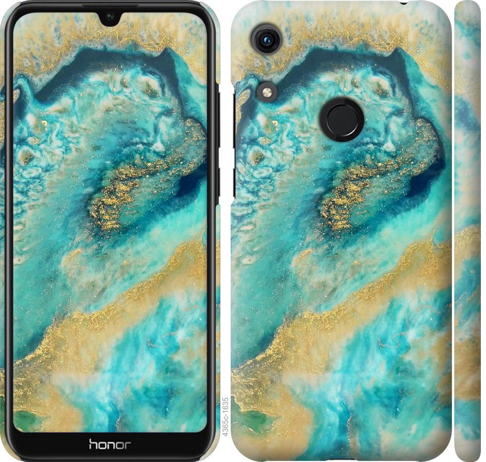 

Чехол на Huawei Honor 8A Green marble