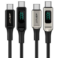 Дата кабель Acefast C6-03 USB-C to USB-C 100W zinc alloy digital display braided (2m)