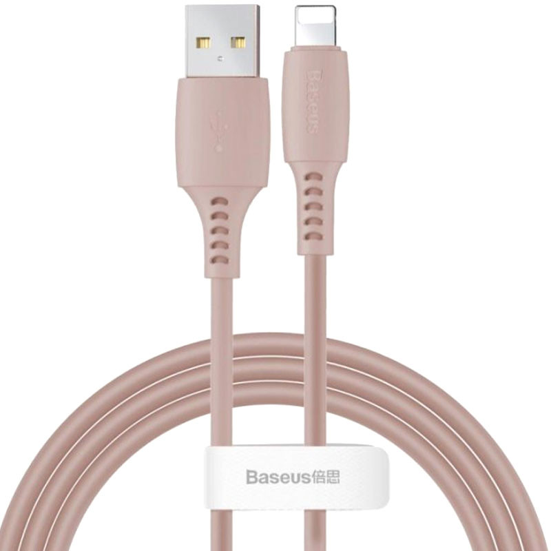

Дата кабель Baseus Colourful USB to Lightning (2.4A) (1.2m) (CALDC) (Рожевий)