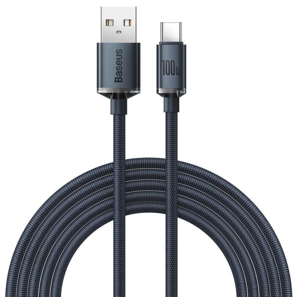 

Дата кабель Baseus Crystal Shine Series USB to Type-C 100W (2m) (CAJY00050) (Black)