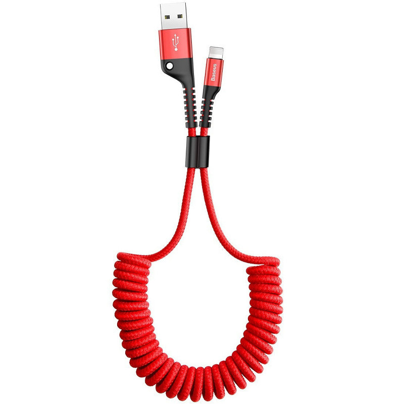 

Дата кабель Baseus Fish Eye Spring Data Lightning Cable 2A (1m) (CALSR) (Красный)