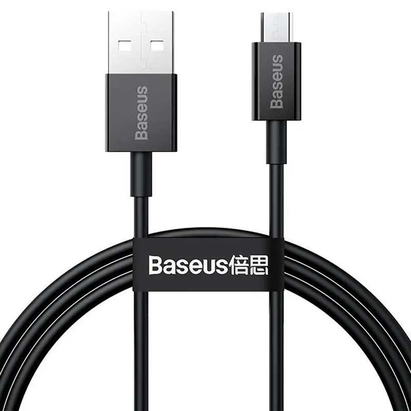 

Дата кабель Baseus Superior Series Fast Charging MicroUSB Cable 2A (1m) (CAMYS) (Чорний)