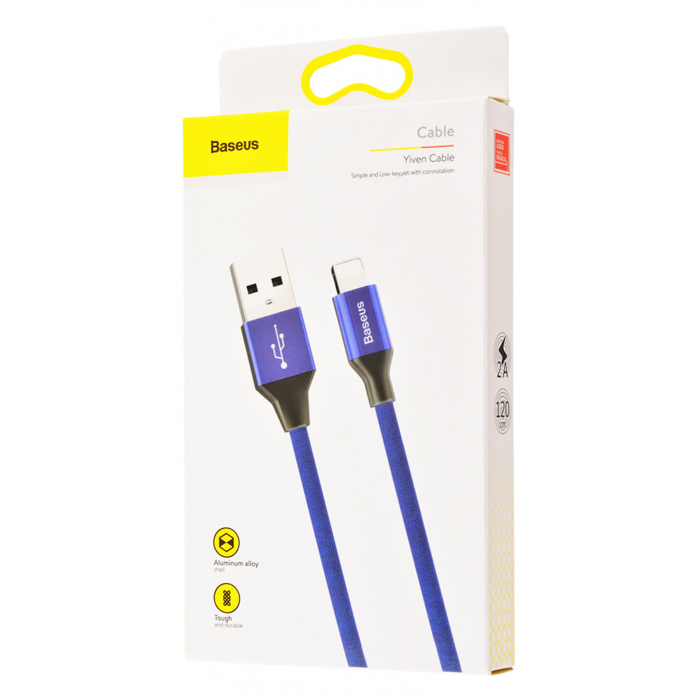 

Дата кабель Baseus Yiven Lightning Cable 2A (1.2m) (Синій / Navy Blue)