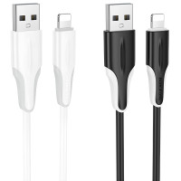 Дата кабель Borofone BX119 New USB to Lightning 2.4A (1m)