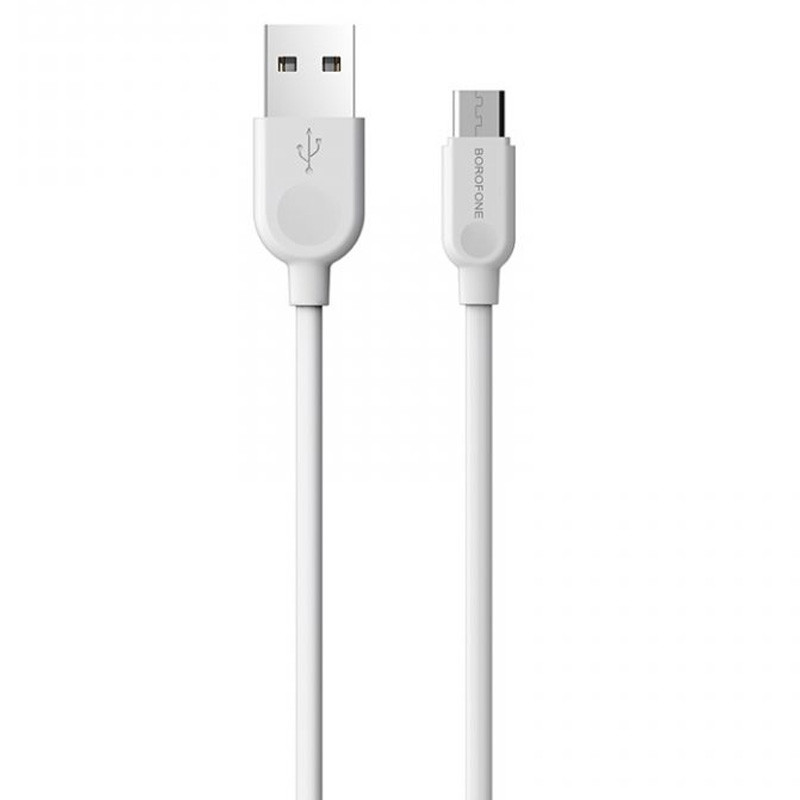 

Дата кабель Borofone BX14 USB to MicroUSB (3m) (Білий)