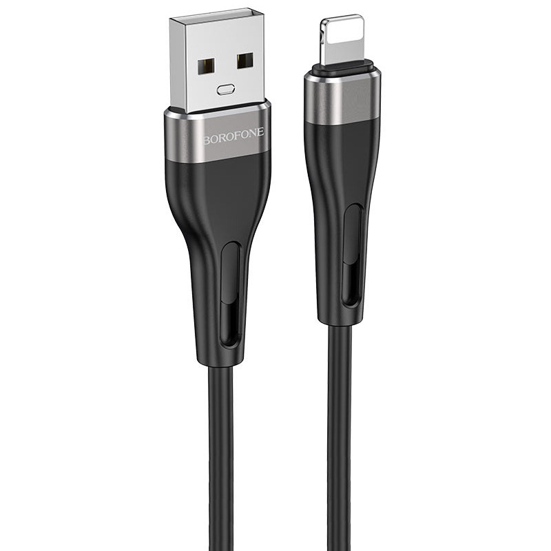 

Дата кабель Borofone BX46 Rush USB to Lightning (1m) (Чорний)