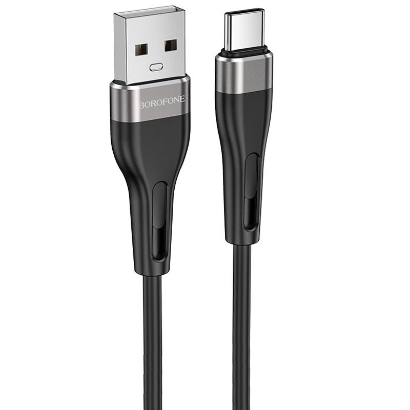 

Дата кабель Borofone BX46 Rush USB to Type-C (1m) (Чорний)