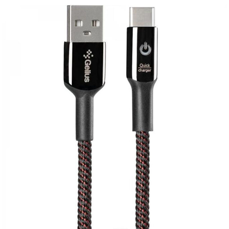

Дата кабель Gelius Pro Smart GP-U08m Type-C 2A (1m) (Чорний)