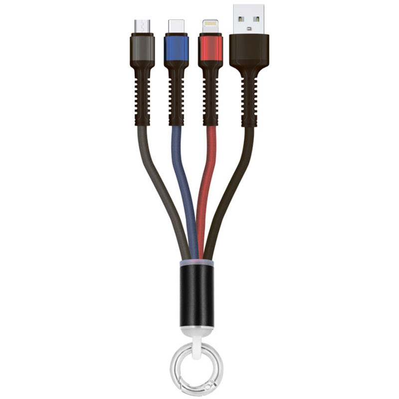 

Дата кабель Gelius Pro Splitter GP-UC130 3in1 (0.2m) (Чорний)