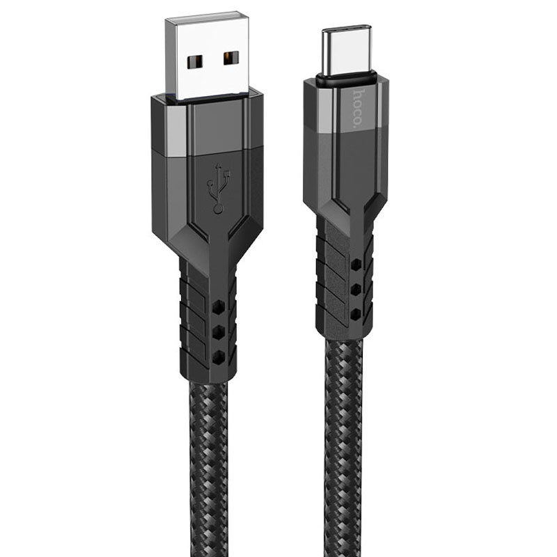 

Дата кабель Hoco U110 charging data sync USB to Type-C (1.2 m) (Чорний)