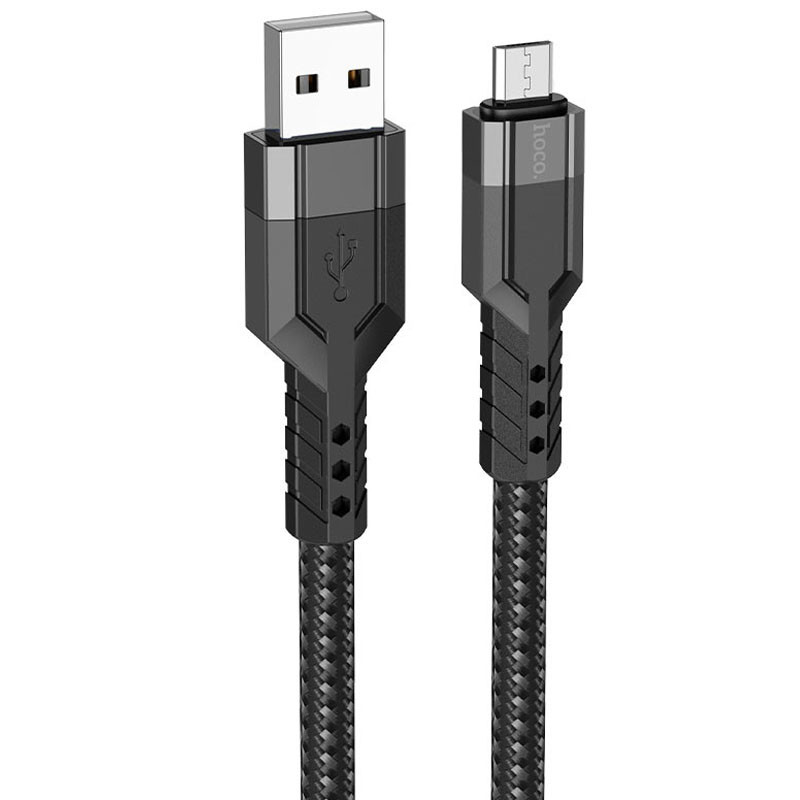 

Дата кабель Hoco U110 charging data sync USB to MicroUSB (1.2 m) (Чорний)