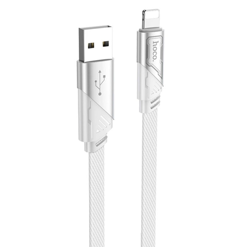 

Дата кабель Hoco U119 Machine charging data USB to Lightning (1.2m) (Gray)