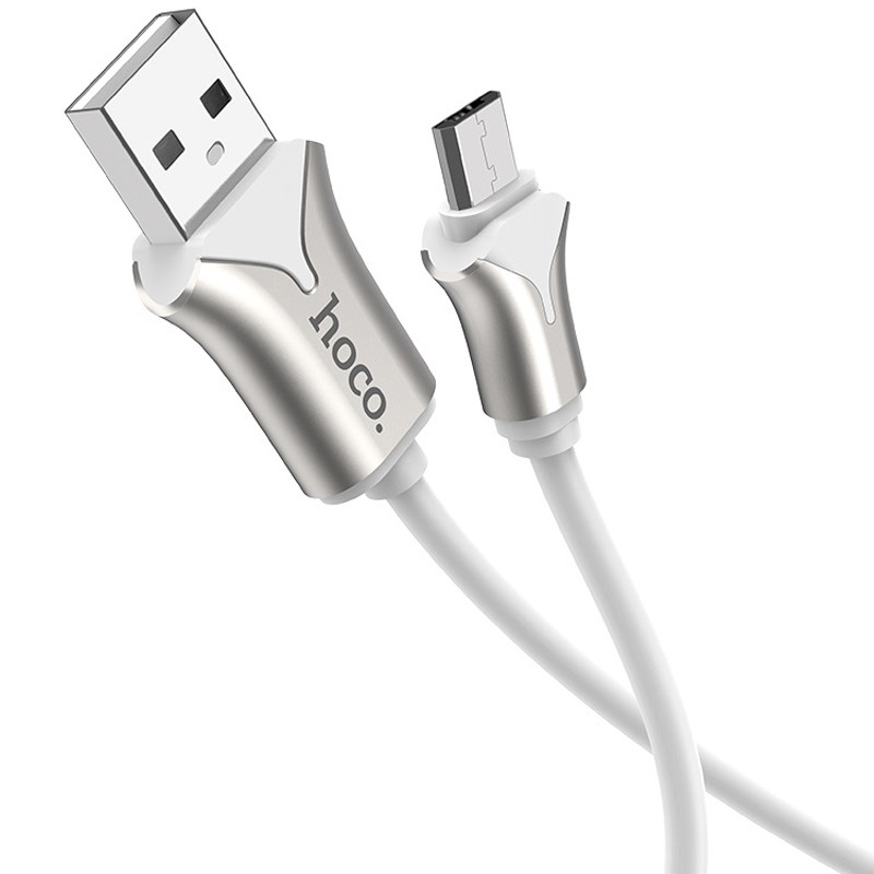 

Дата кабель Hoco U67 "Soft Silicone" MicroUSB (1.2m) (Білий)