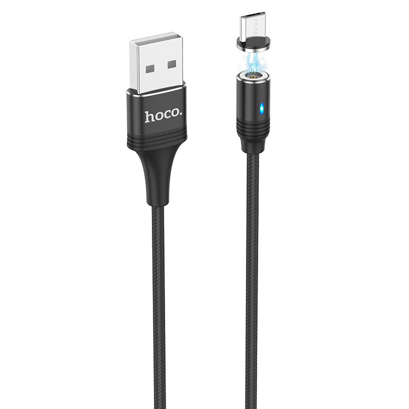 

Дата кабель Hoco U76 "Fresh magnetic" MicroUSB (1.2m) (Чорний)